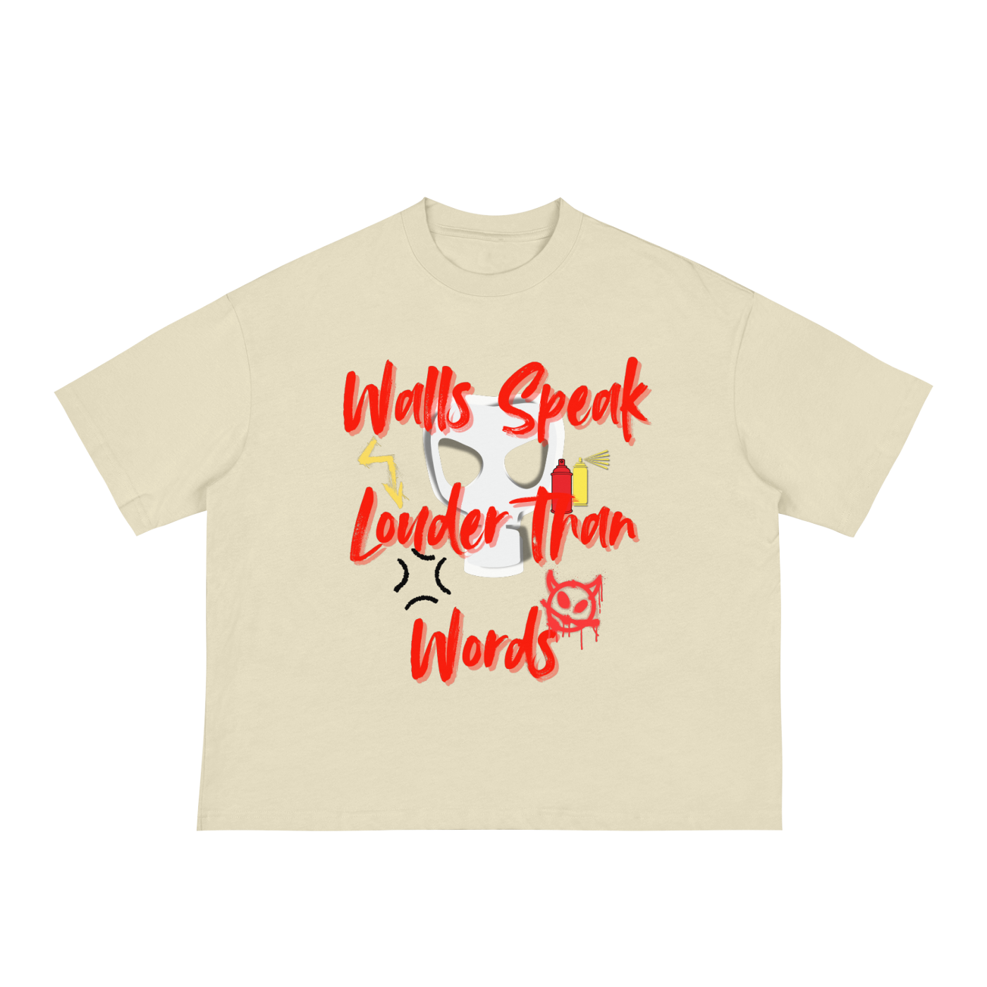 Walls Speak Classic Boxy Tee - 230 GSM