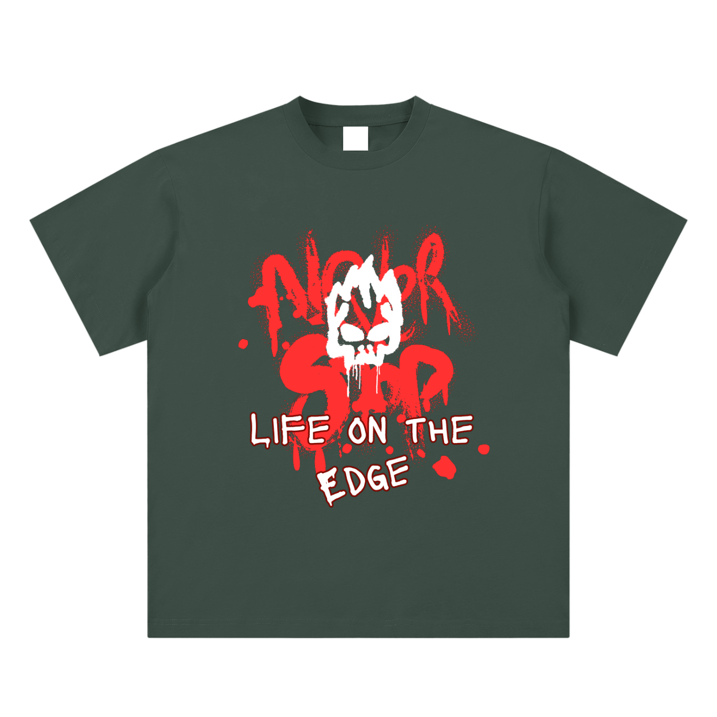 Life On The Edge Sueded Cotton T-shirt