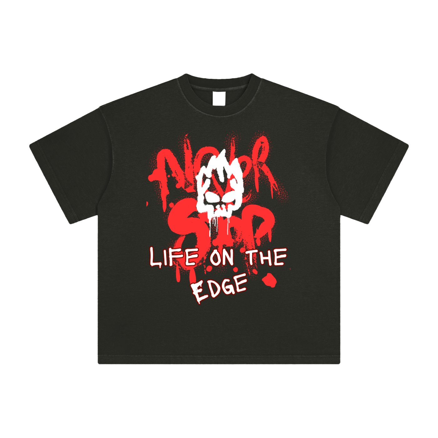 Life On The Edge Heavyweight Vintage Washed T-Shirt