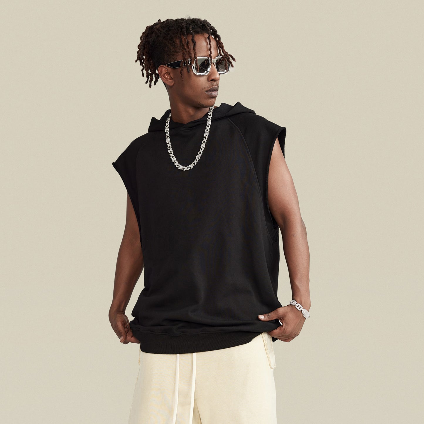 Urban Edge Sleeveless Hoodie