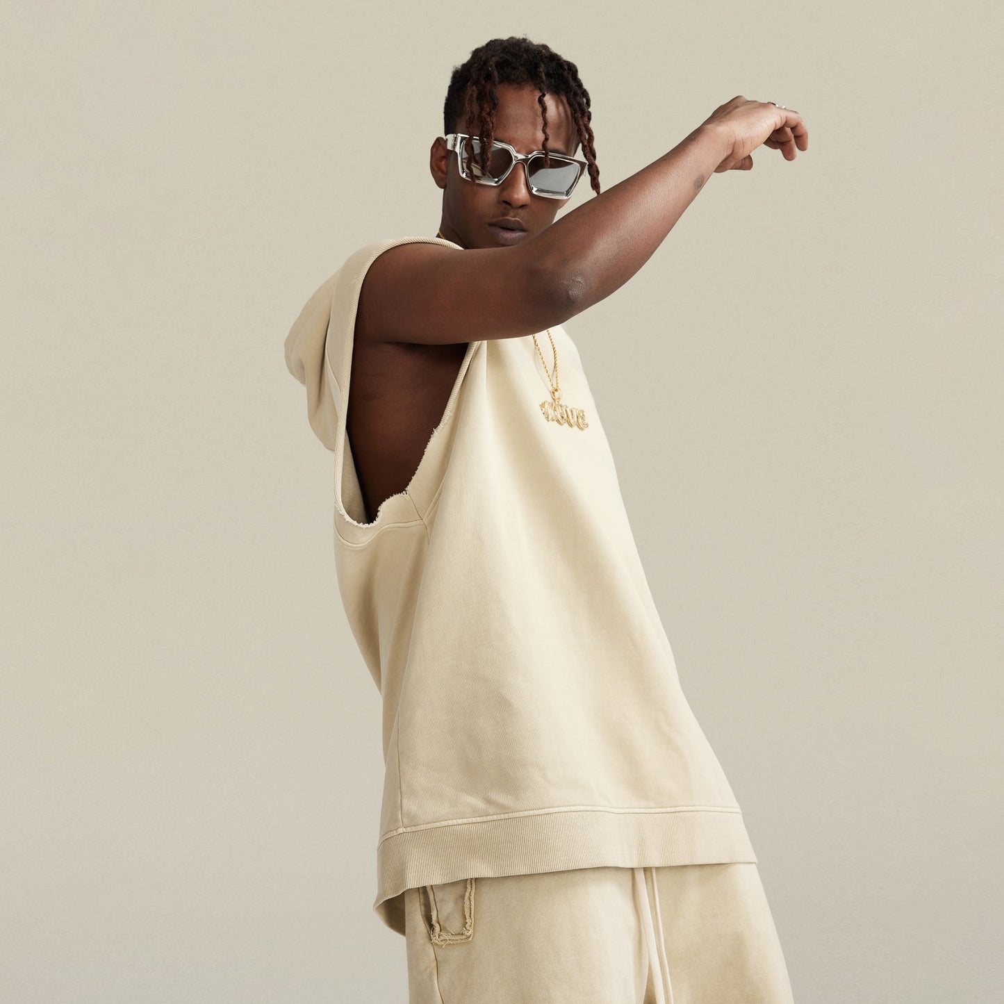 Urban Edge Sleeveless Hoodie