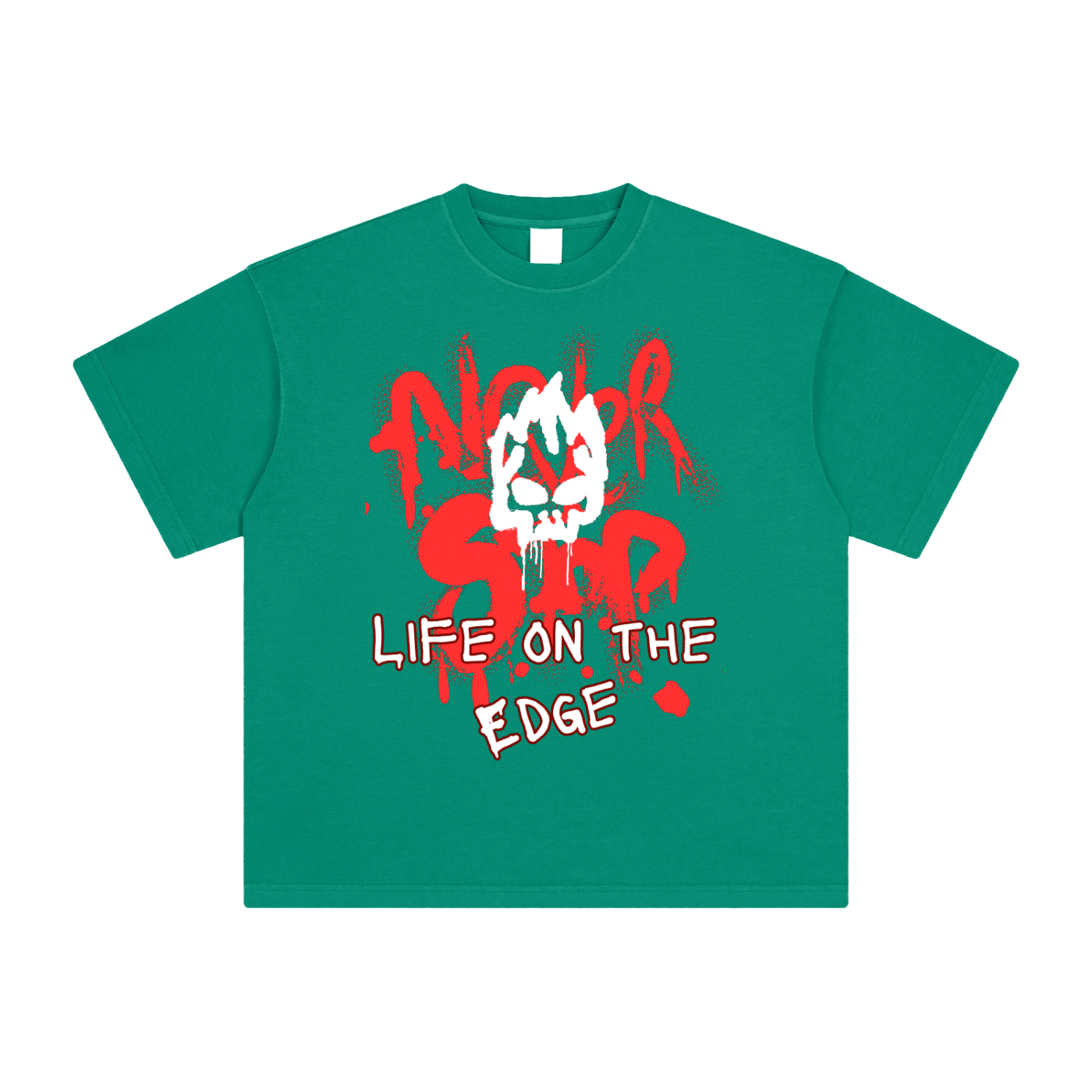 Life On The Edge Heavyweight Vintage Washed T-Shirt