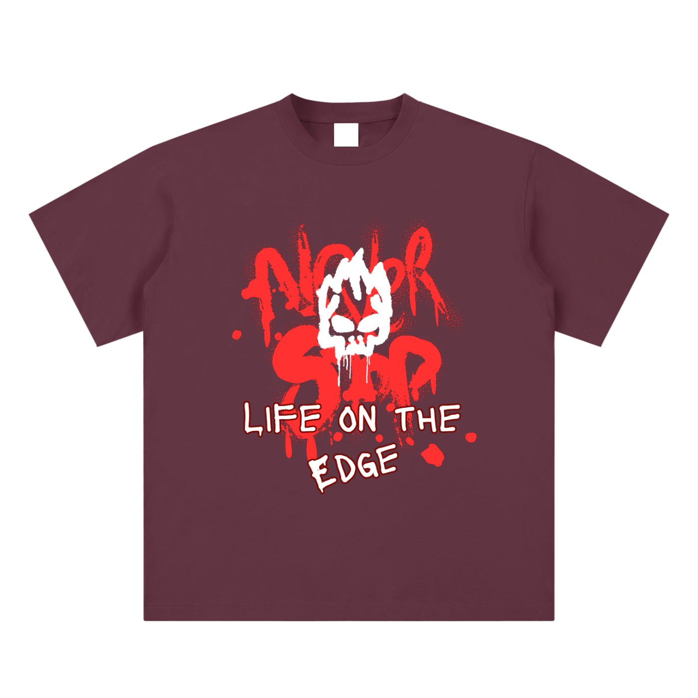 Life On The Edge Sueded Cotton T-shirt