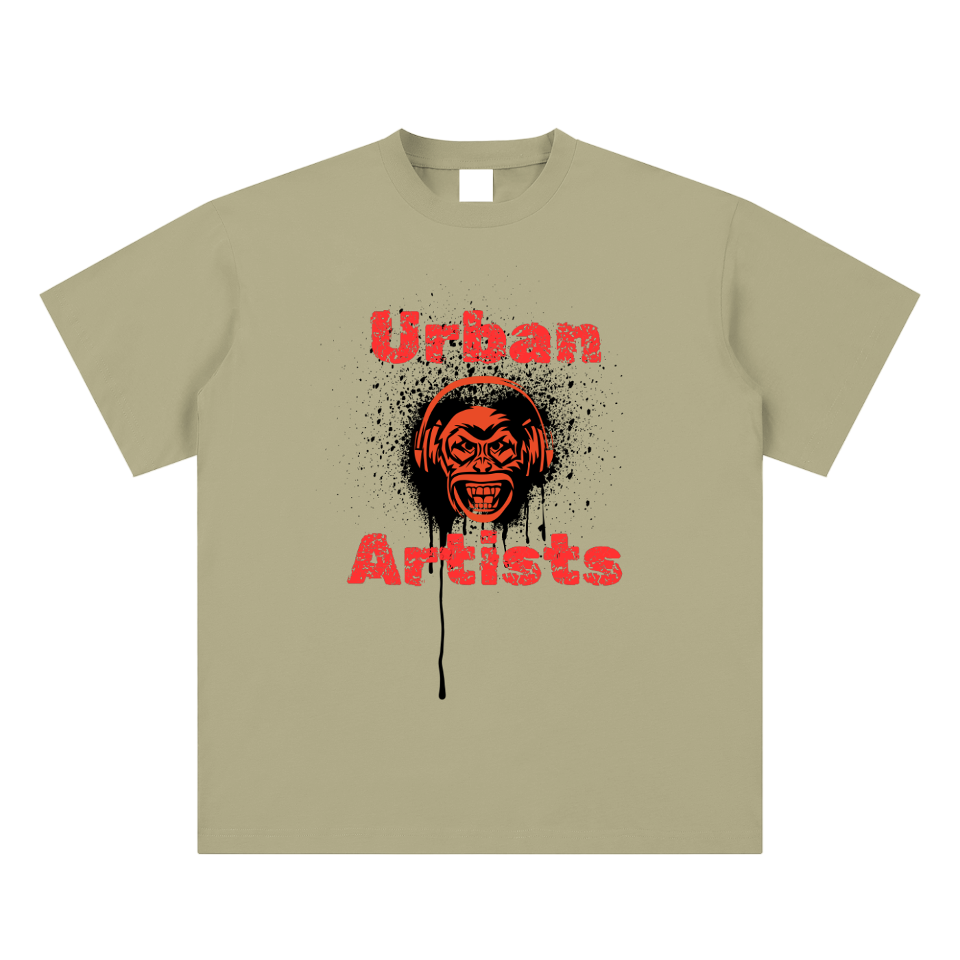 Monkey Graffiti Sueded Cotton T-shirt