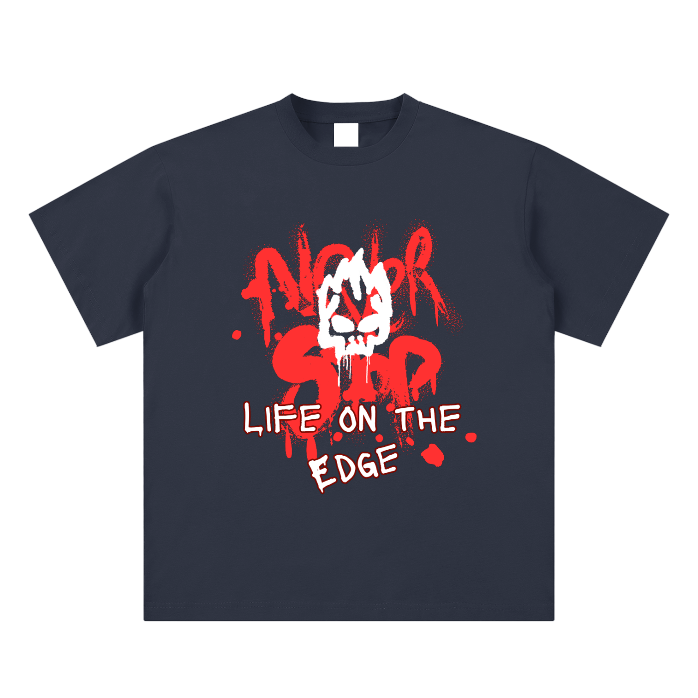 Life On The Edge Sueded Cotton T-shirt