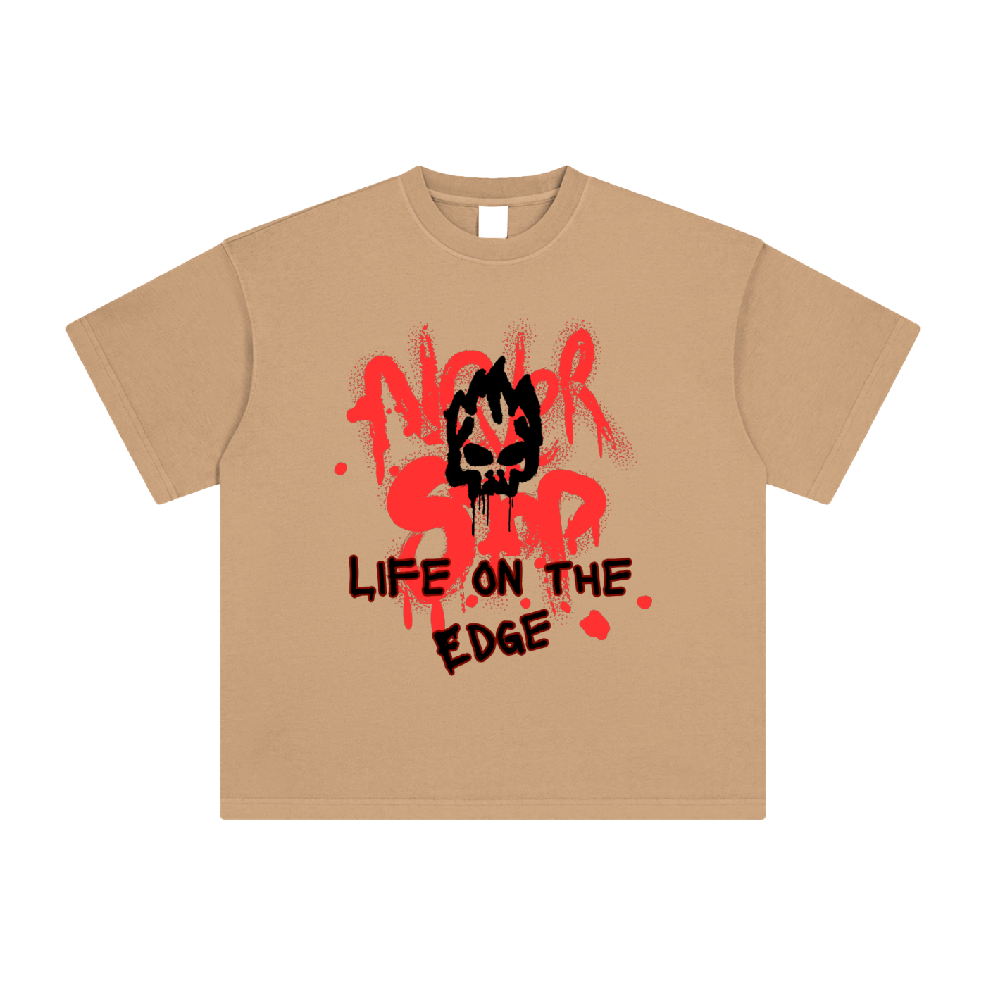 Life On The Edge Heavyweight Vintage Washed T-Shirt