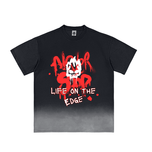 Life On The Edge Sunfade Vintage Washed T-Shirt