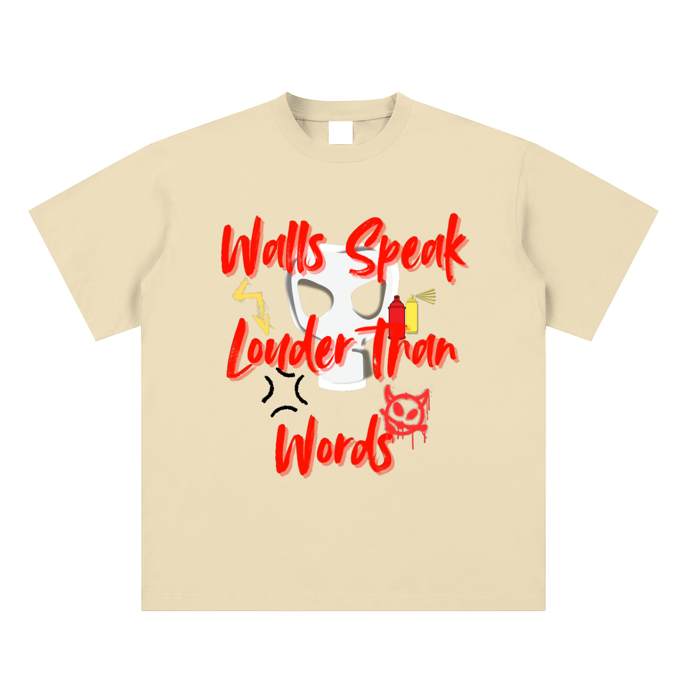 Walls Speak Sueded Cotton T-shirt