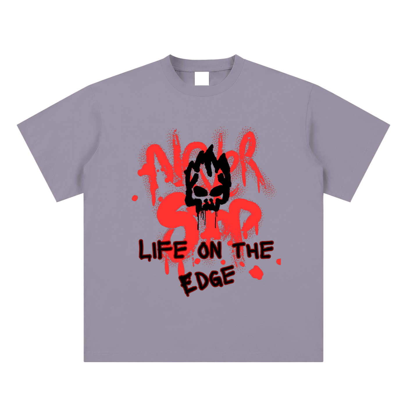 Life On The Edge Sueded Cotton T-shirt