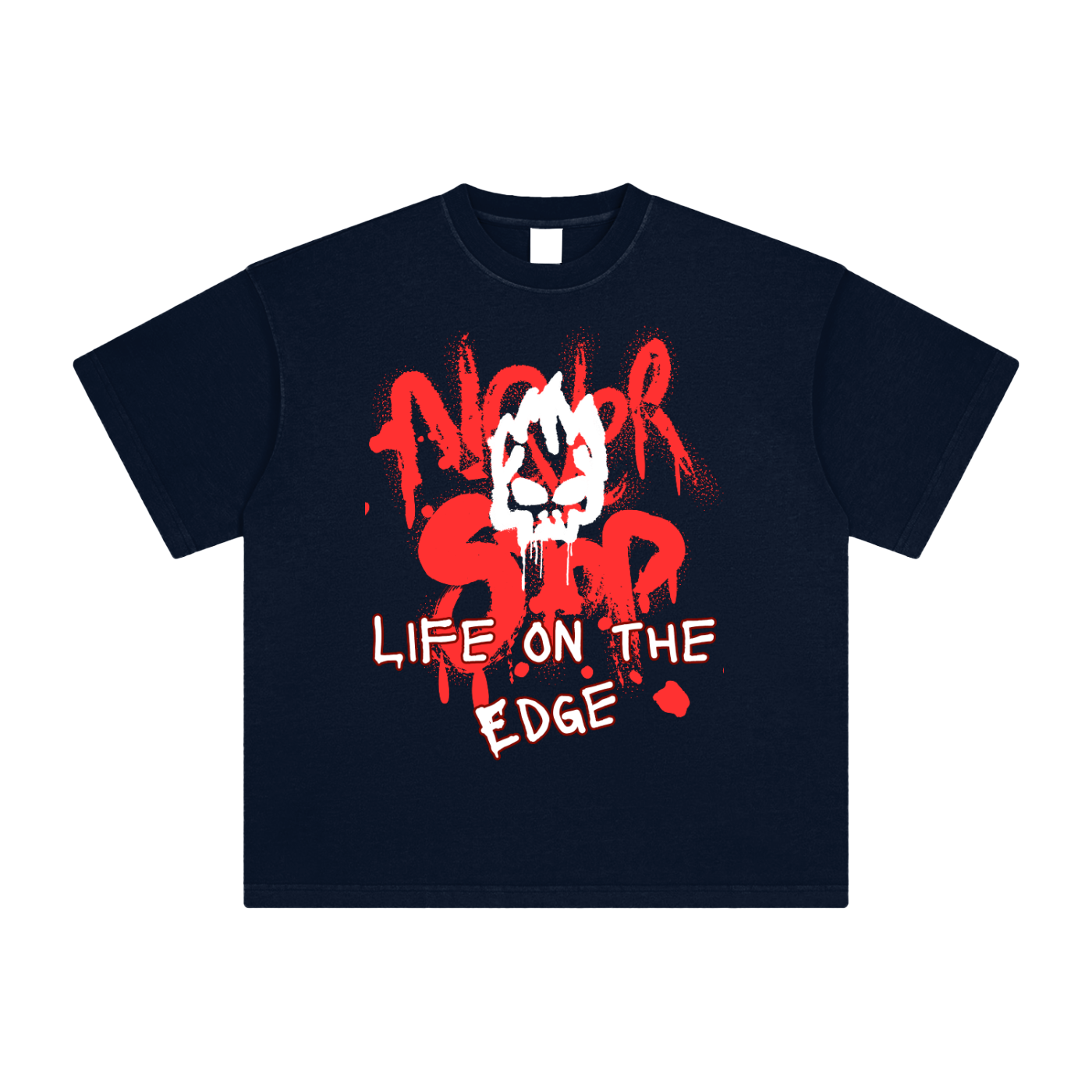 Life On The Edge Heavyweight Vintage Washed T-Shirt