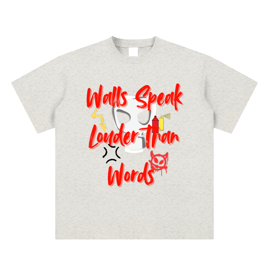 Walls Speak Sueded Cotton T-shirt