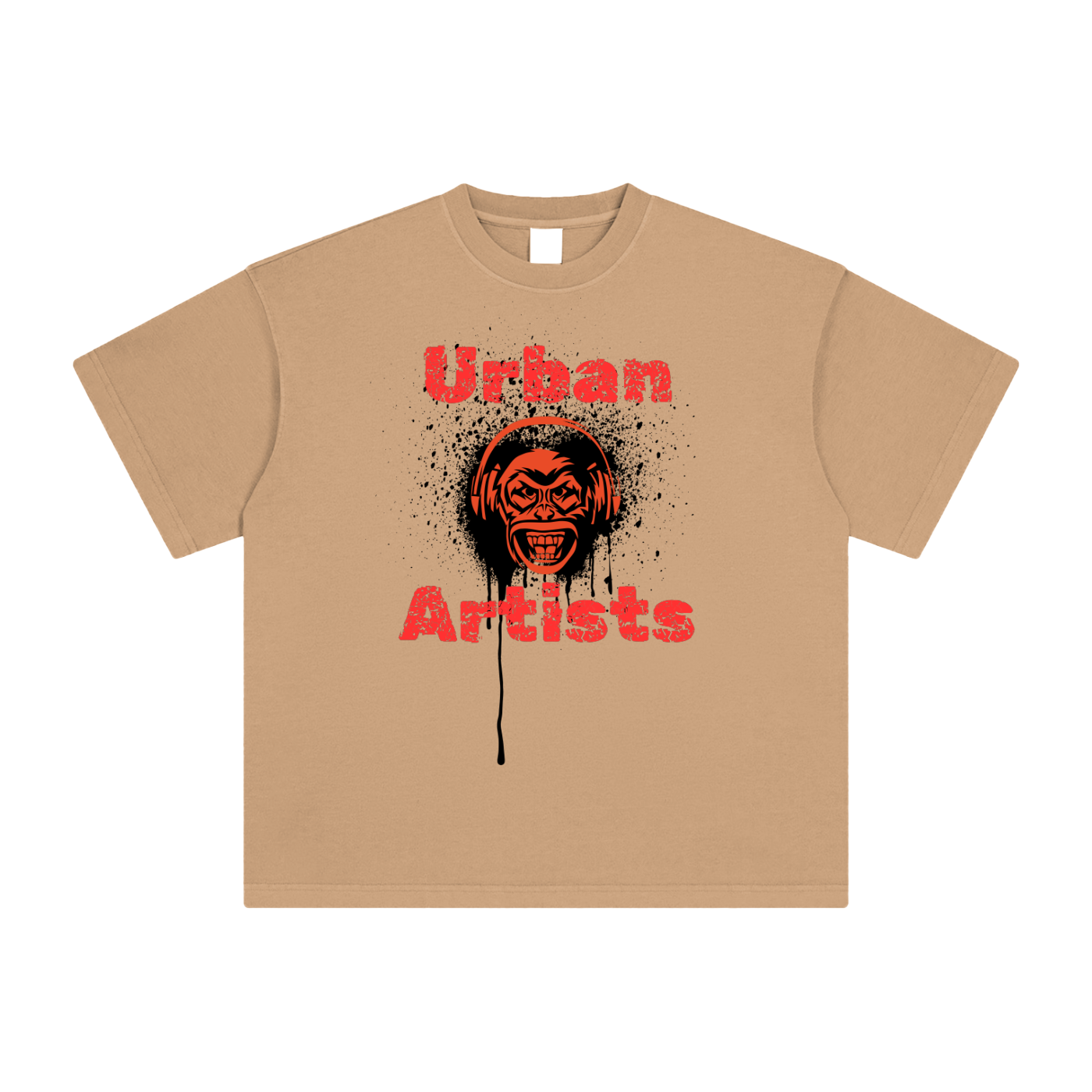 Monkey Graffiti Heavyweight Vintage Washed T-Shirt
