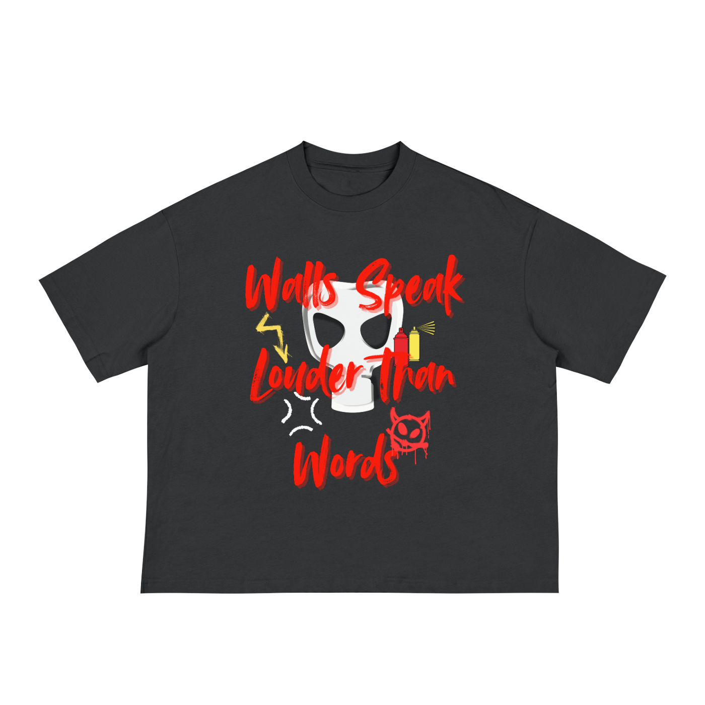 Walls Speak Classic Boxy Tee - 230 GSM