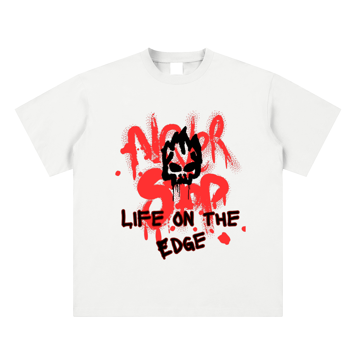 Life On The Edge Sueded Cotton T-shirt