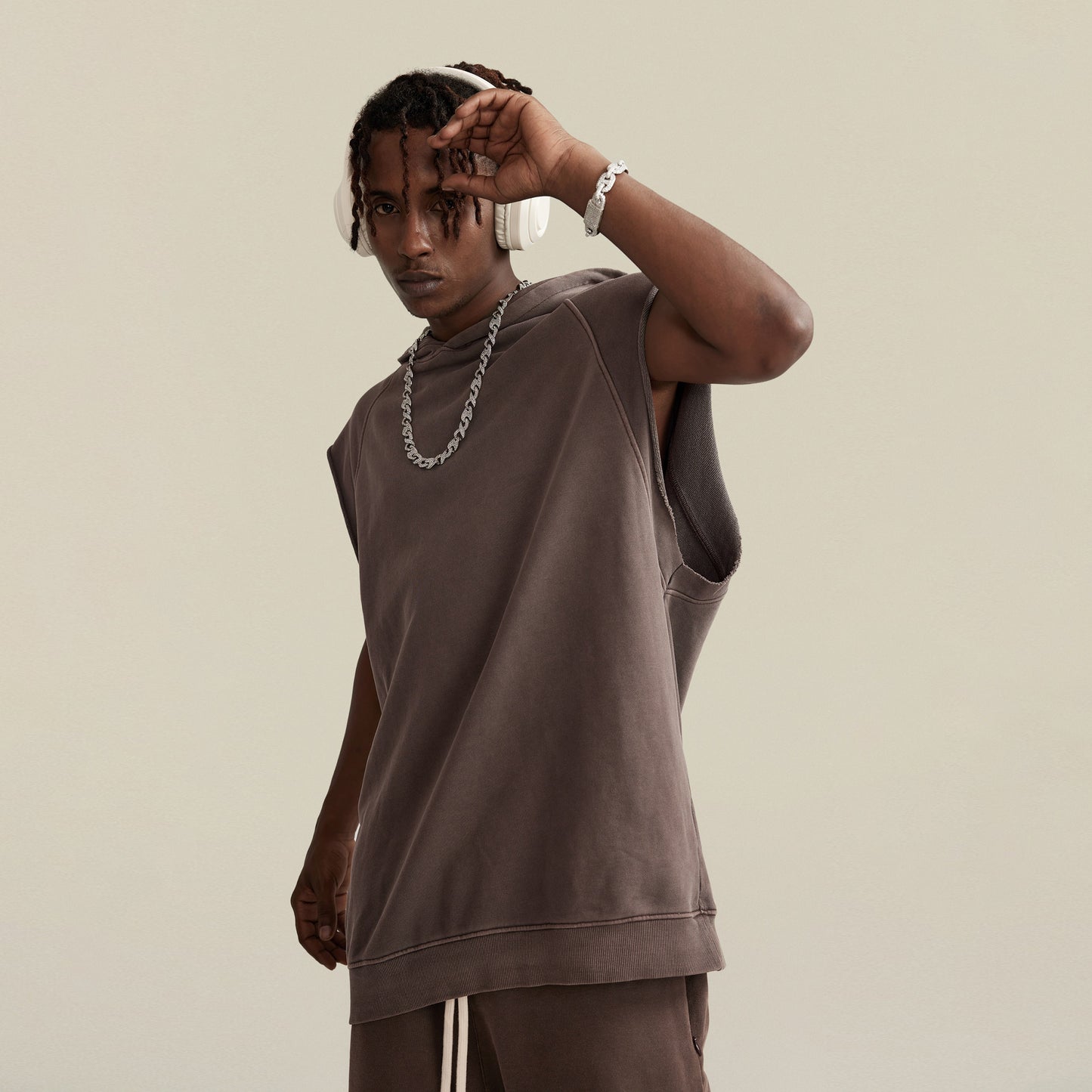Urban Edge Sleeveless Hoodie