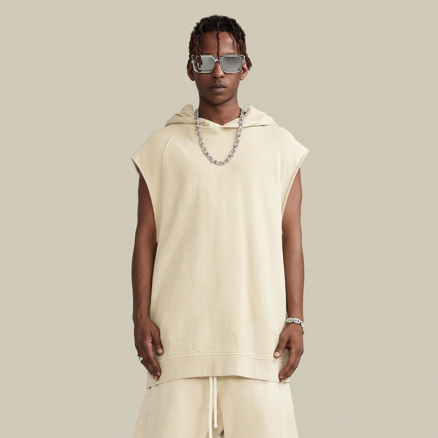 Urban Edge Sleeveless Hoodie