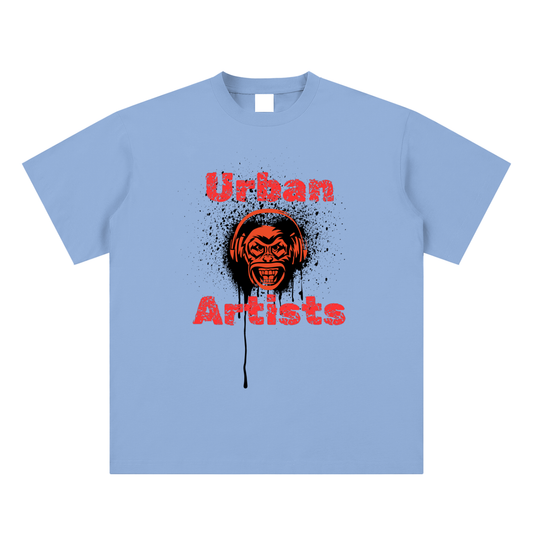 Monkey Graffiti Sueded Cotton T-shirt