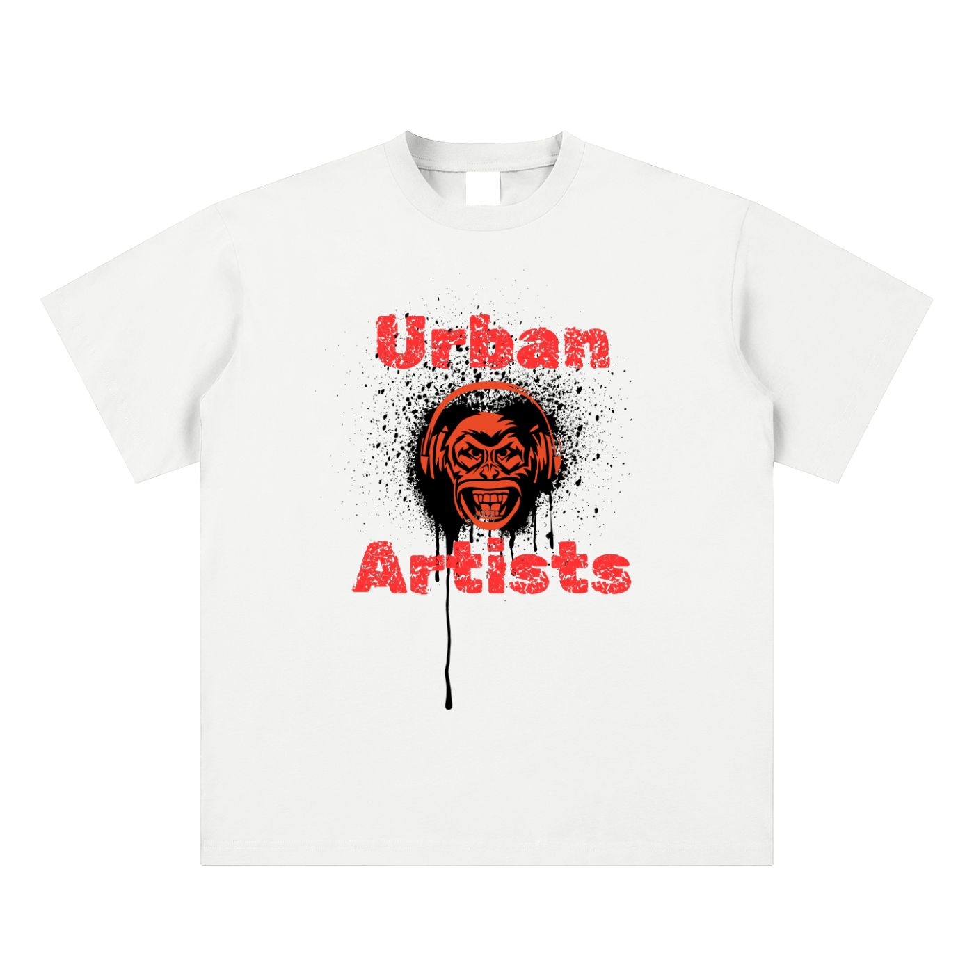 Monkey Graffiti Sueded Cotton T-shirt