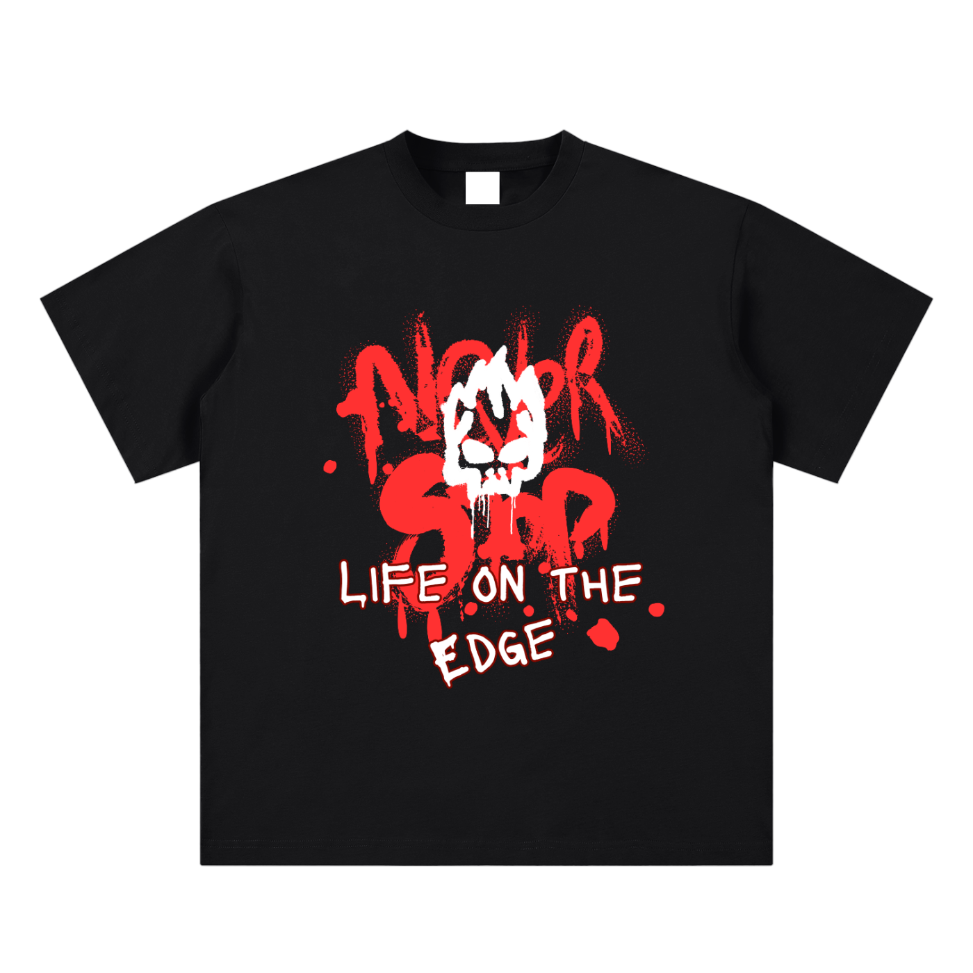 Life On The Edge Sueded Cotton T-shirt