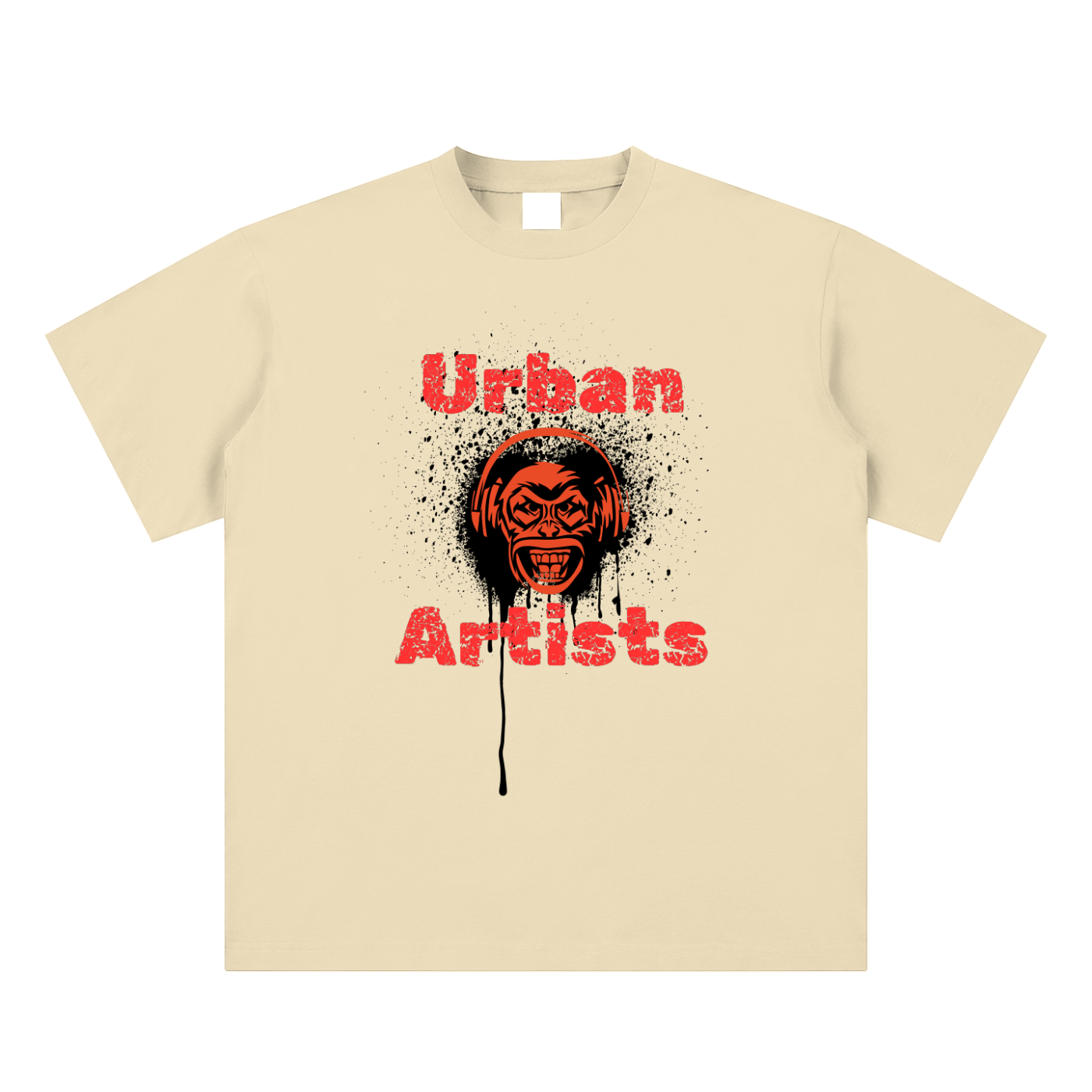Monkey Graffiti Sueded Cotton T-shirt
