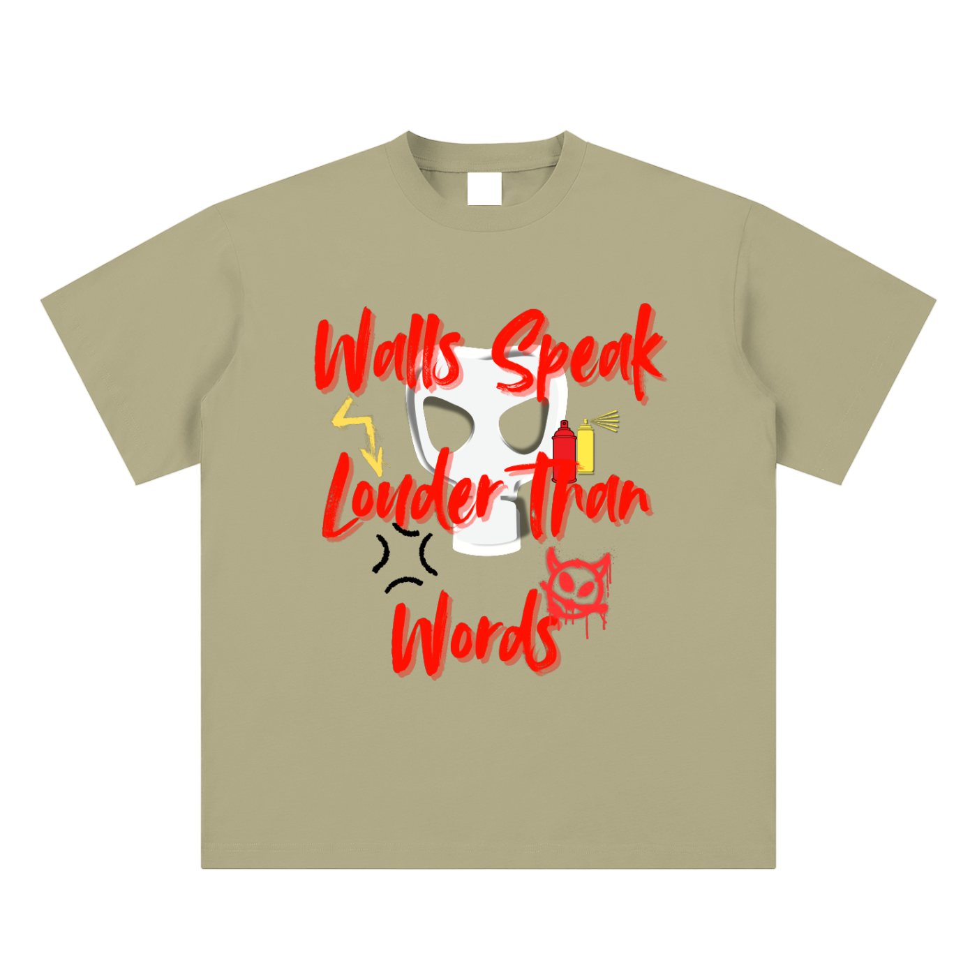 Walls Speak Sueded Cotton T-shirt