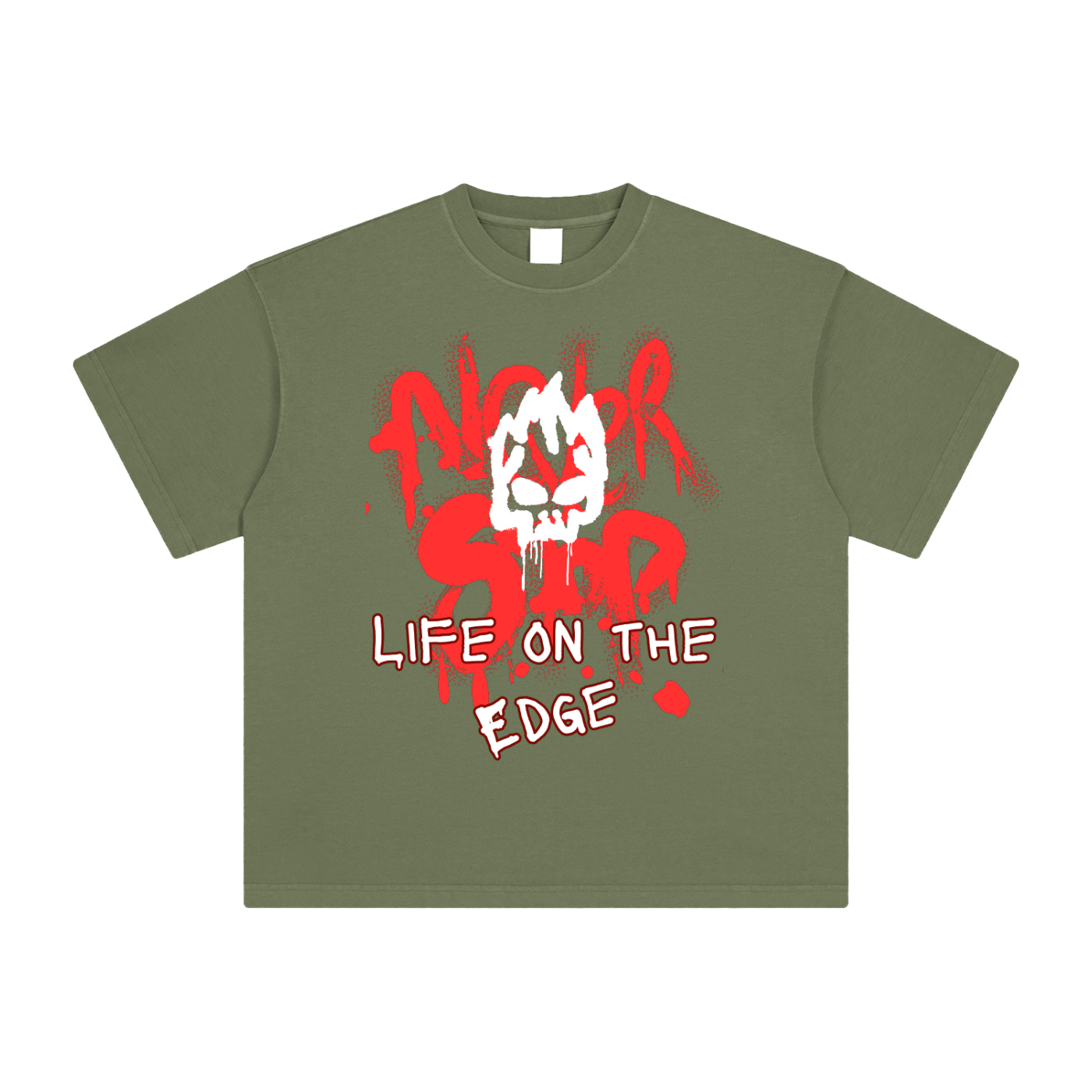 Life On The Edge Heavyweight Vintage Washed T-Shirt