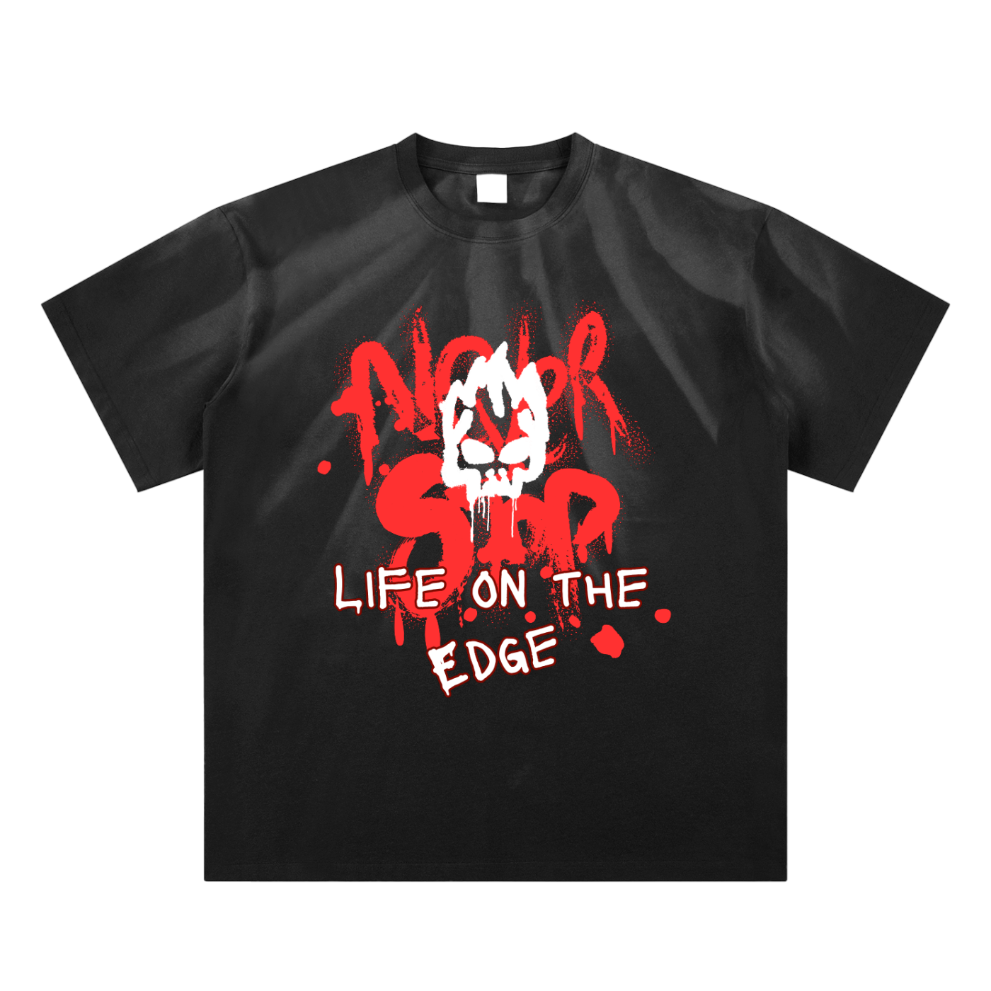 Life On The Edge Hand-Scrunched Sunfade T-Shirt