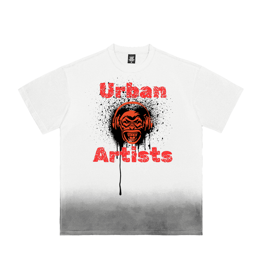 Monkey Graffiti Sunfade Vintage Washed T-Shirt