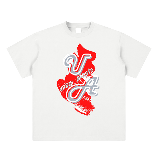 Logo Sueded Cotton T-shirt